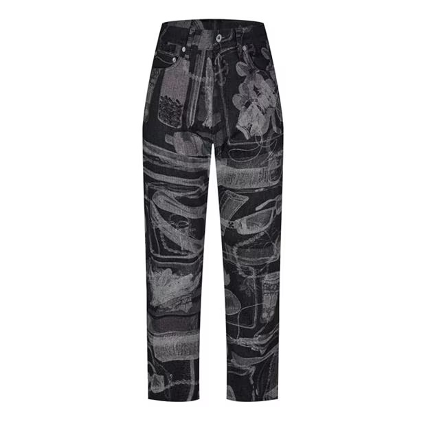 OFF WHITE Pattern Slim Jeans
