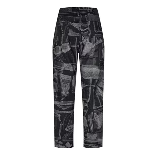 OFF WHITE Pattern Slim Jeans