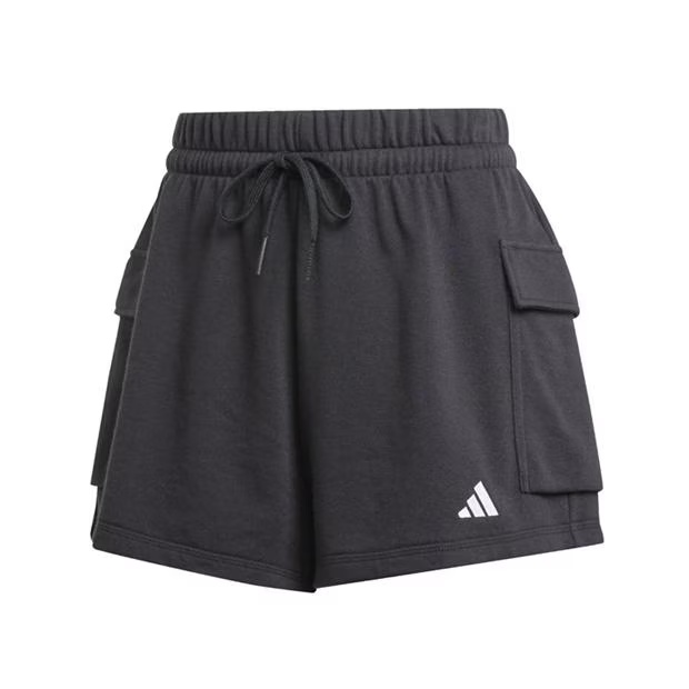 adidas Essentials Small Logo French Terry Cargo Shorts Womens