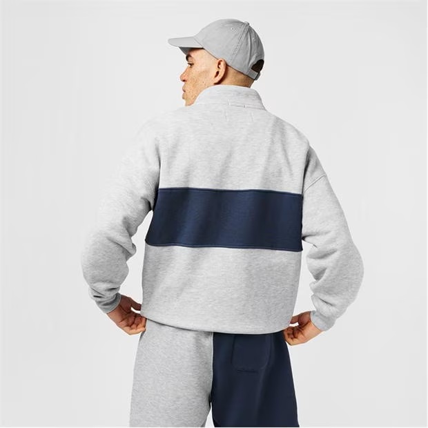 Jack Wills Logo Quarter Zip Fleece