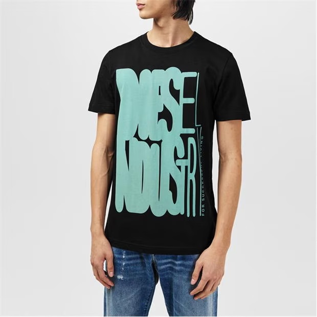 Diesel Water Print T-Shirt