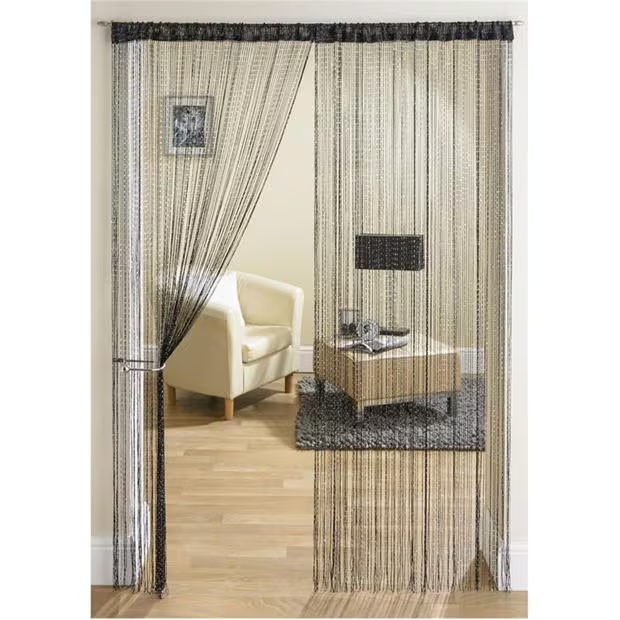 Tyrone Textiles Glam Glitter String Curtain Panel