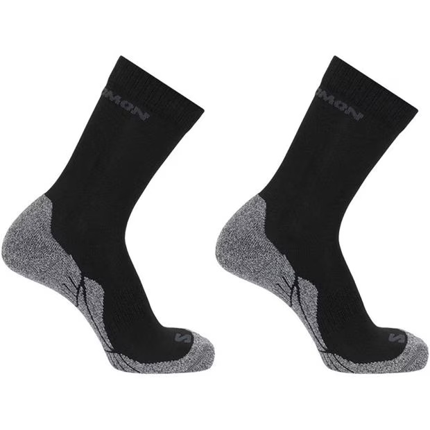 Salomon Crew 2 Pack Walking Socks Mens