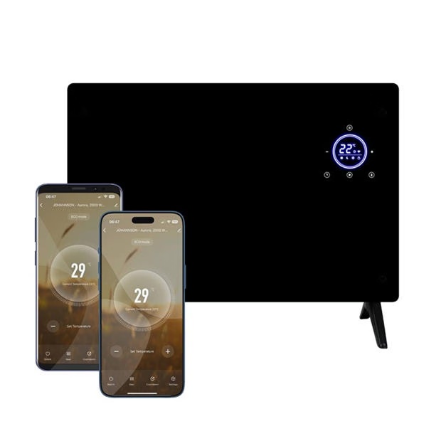 DMD Collective 2000W Electric Glass Panel Heater - WiFi Control