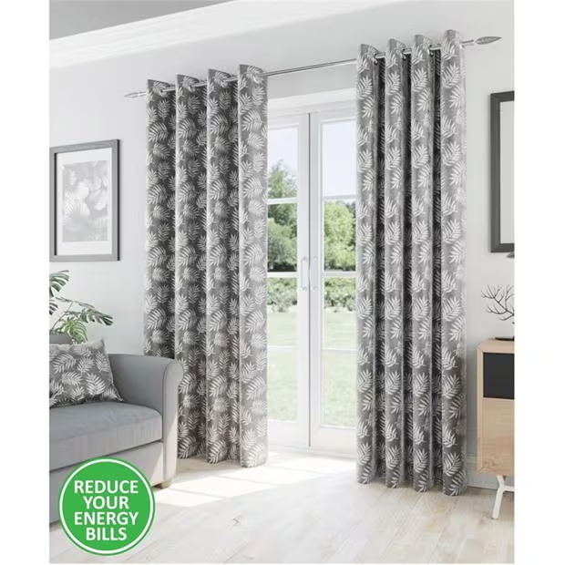 Enhanced Living Oakland Leaf Pattern, Thermal, Room Darkening Pair