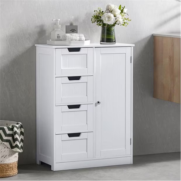 Lassic Bath Vida Priano 4 Drawer 1 Door Freestanding Unit