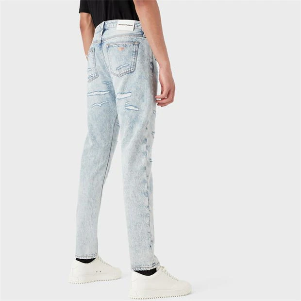 EMPORIO ARMANI Ripped Skinny Jeans