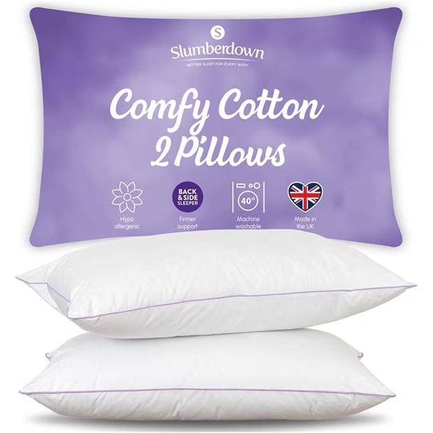 Slumberdown Cotton Firm Support Pillows