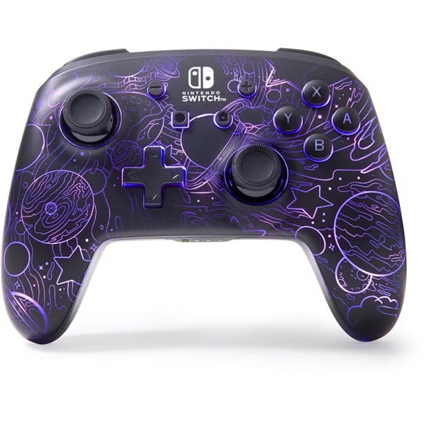 PowerA Enhanced Wireless Controller for Nintendo Switch with Lumectra - Galactic Vortex