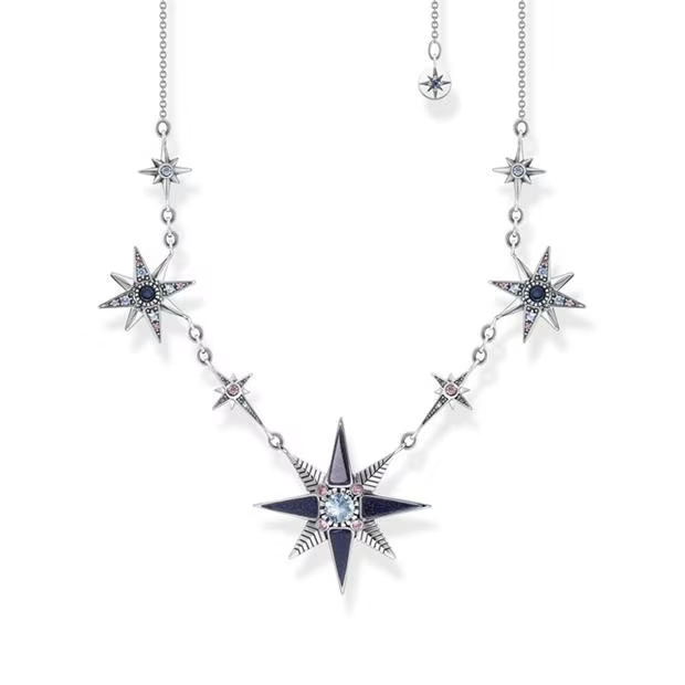 Thomas Sabo Necklace Royalty Stars Silver