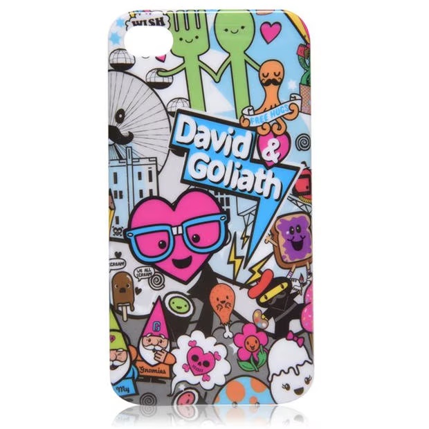 David And Goliath And Goliath Silicon iPhone Case