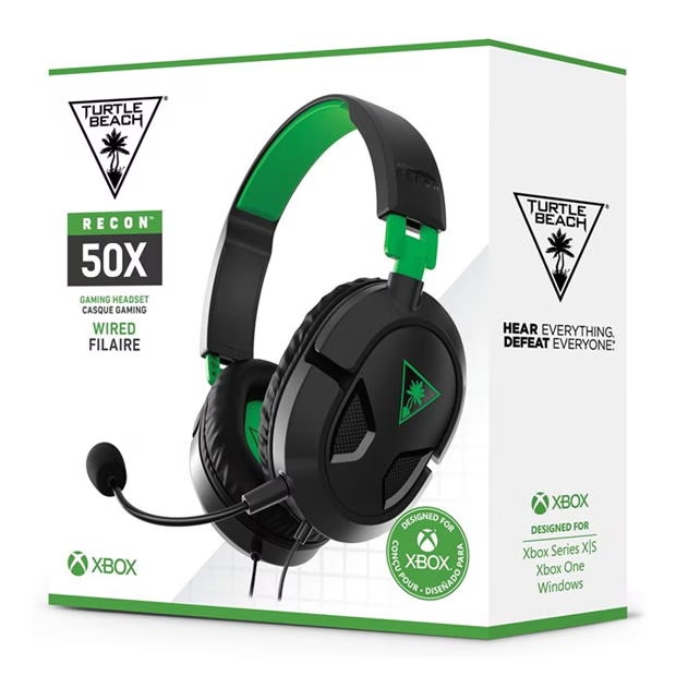 Turtle Beach Recon 50X Xbox PS5 PS4 PC Gaming Headset â Black