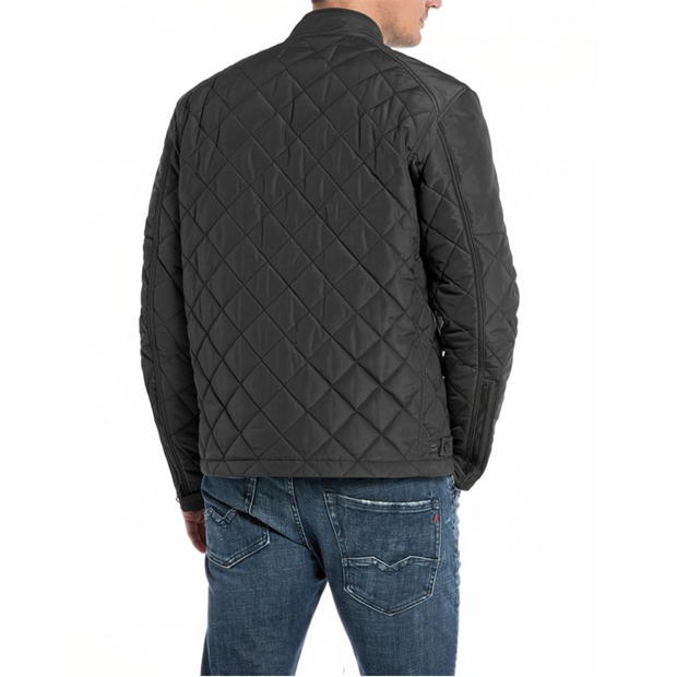 Replay Short Jacket in Oxford Poly