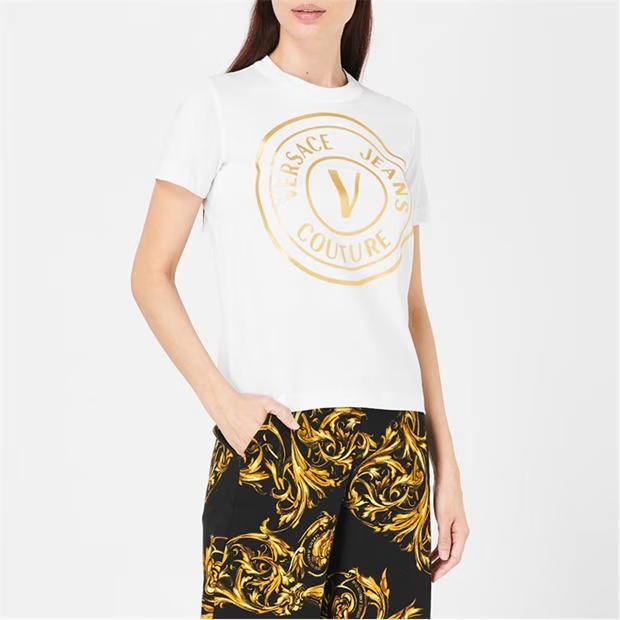 VERSACE JEANS COUTURE Round Logo T Shirt
