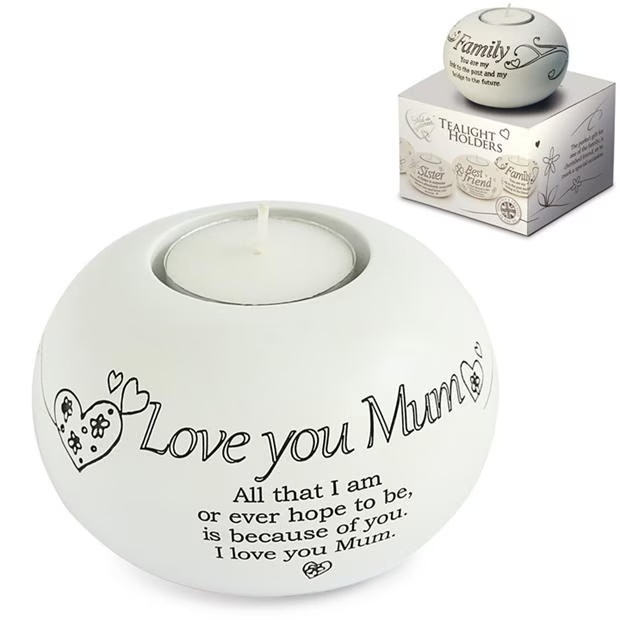 Said With Sentiment 7330 - Love you Mum Tea Light Holder