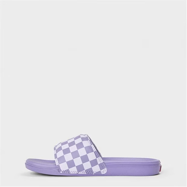 Vans Mte La Costa Slide-On Checkerboard Canvas Trainers Womens