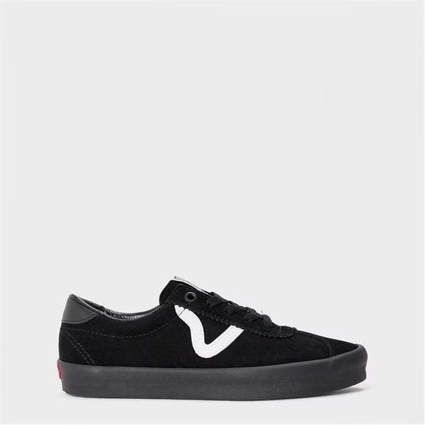 Vans Sport Low Black/Black Canvas Trainers Unisex Adults