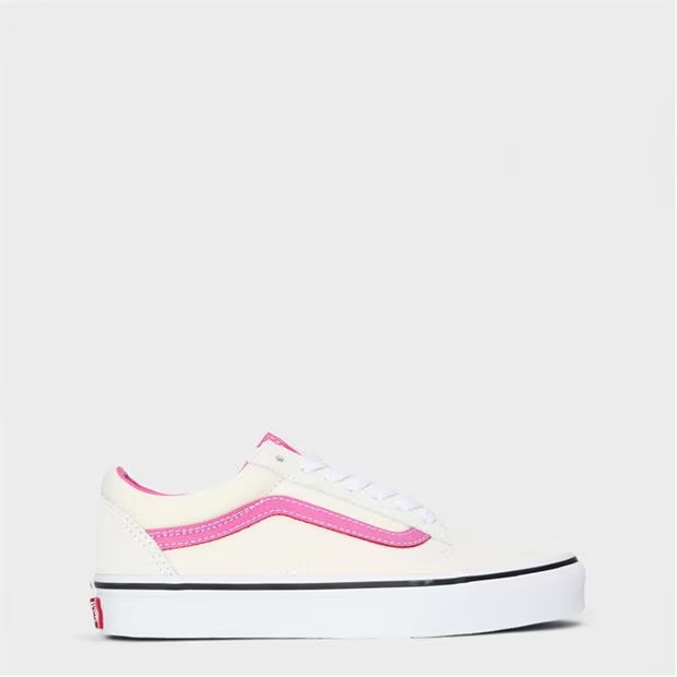 Vans Old Skool Pop Raspberry Rose Canvas Trainers Unisex Adults