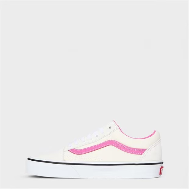 Vans Old Skool Pop Raspberry Rose Canvas Trainers Unisex Adults