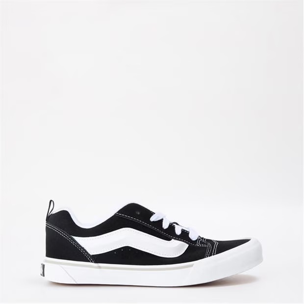Vans Knu Skool Black/White Canvas Trainers Mens