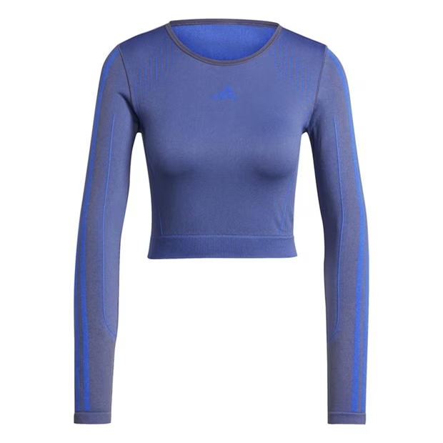 adidas Knit Long Sleeve Gym Top Womens