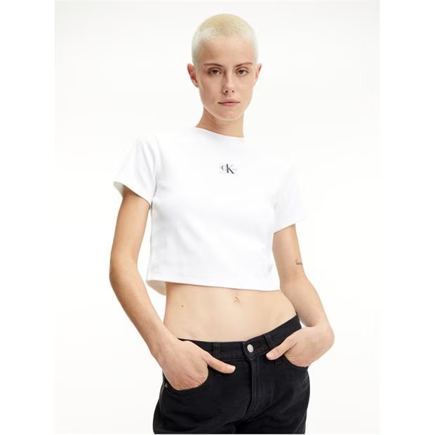 Calvin Klein Jeans Badge Rib Short Sleeve T Shirt