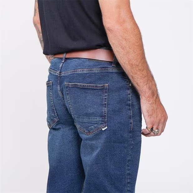 Firetrap Firetrap Belted Jeans Mens