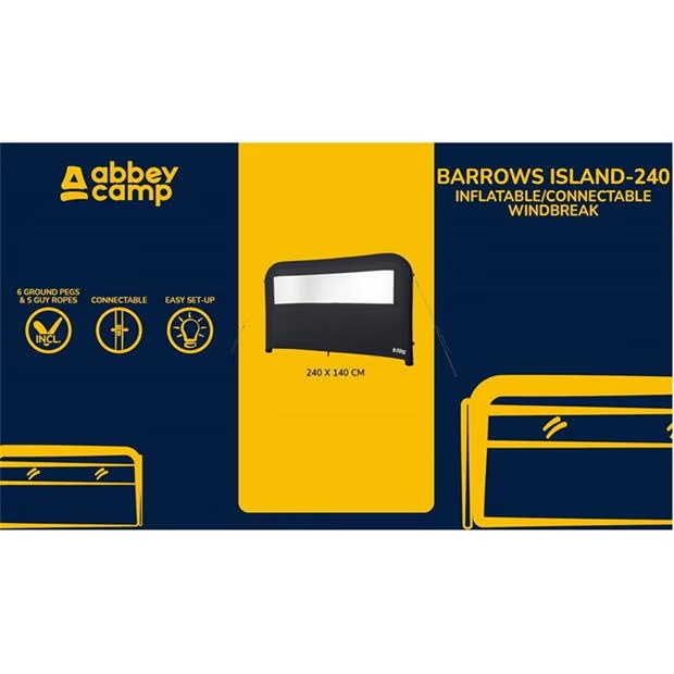 Abbey Camp Camp Windbreak Inflatable 240 cm