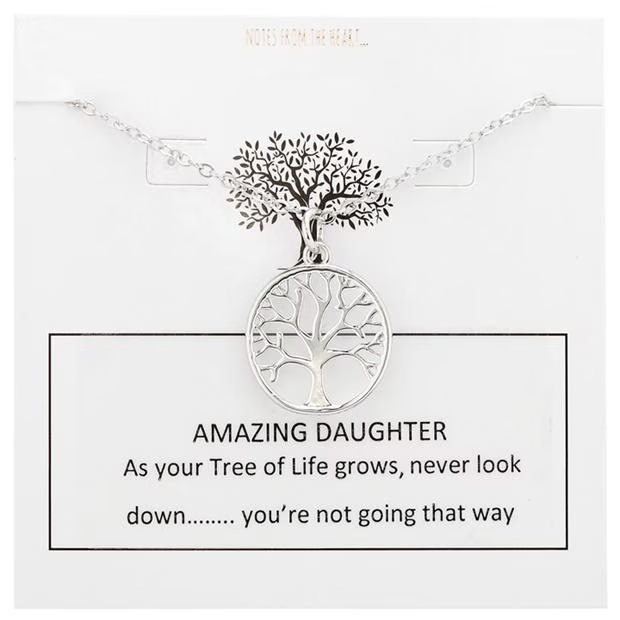 Notes From The Heart Notes From The Heart Notes From The Heart Tree of Life Amazing Daughter Pendant Necklace