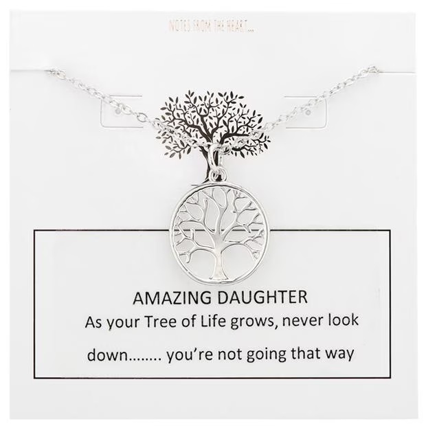 Notes From The Heart Notes From The Heart Notes From The Heart Tree of Life Amazing Daughter Pendant Necklace