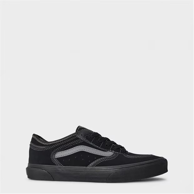 Vans Jn Rowley Classic Black/Black/Pewte Canvas Trainers Unisex Kids