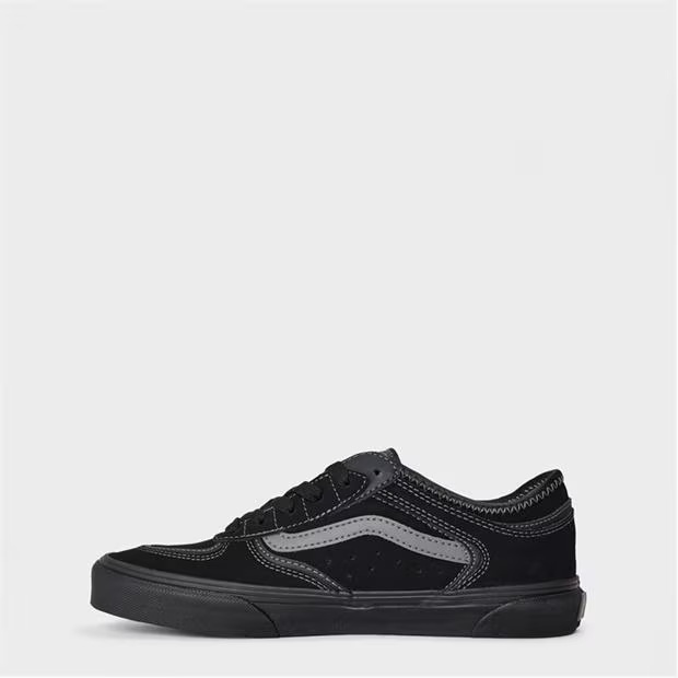 Vans Jn Rowley Classic Black/Black/Pewte Canvas Trainers Unisex Kids
