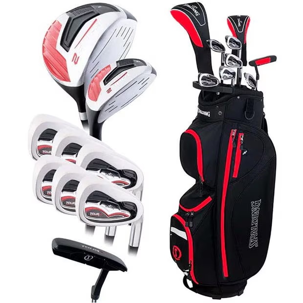 Spalding Spalding Tour 2 Mens Right Hand Graphite Cart Bag