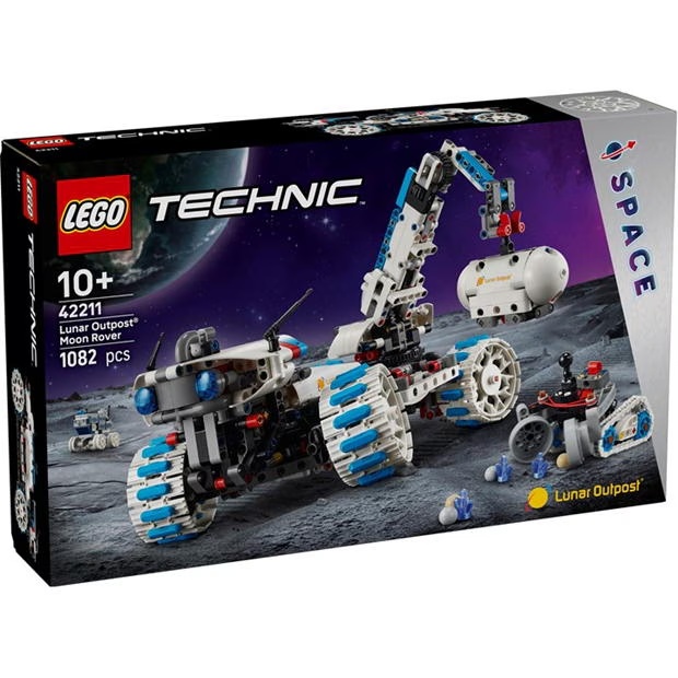 LEGO LEGOÂ® Technic 42211 Lunar Outpostâ¢ Moon Rover Space Vehicle Set STEM Toy