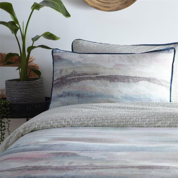 Appletree Landscape Duvet Cover Set in Seafoam