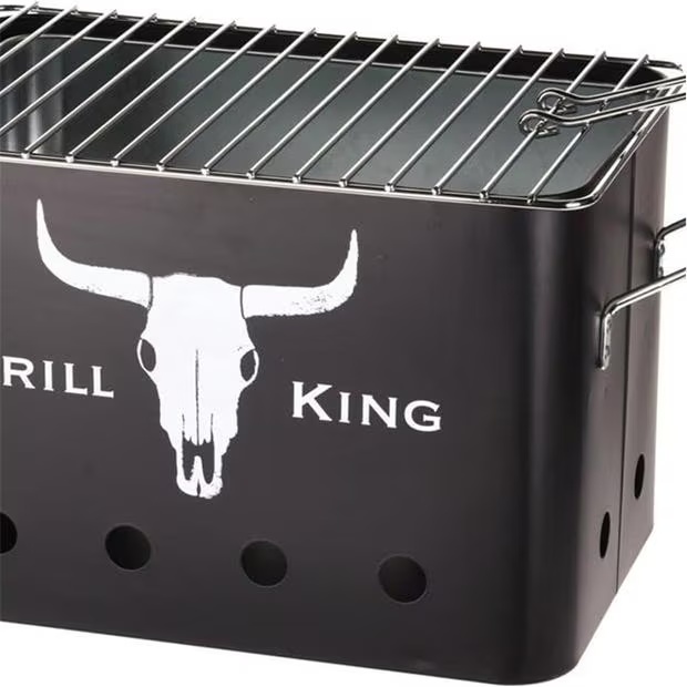 Redcliffs BBQ Rectangular Mat Black With Wooden Grips