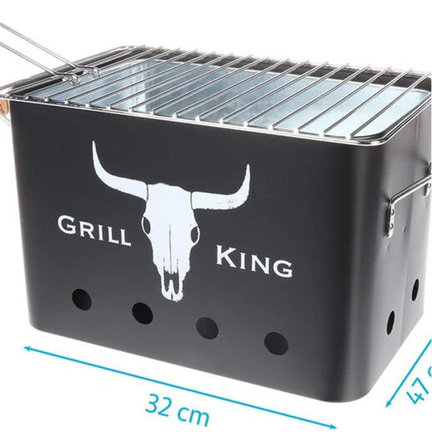 Redcliffs BBQ Rectangular Mat Black With Wooden Grips