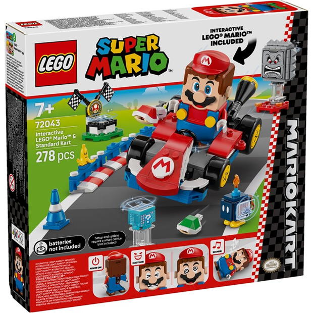 LEGO LEGOÂ® Super Marioâ¢ 72043 Mario Kartâ¢ â Interactive LEGOÂ® Marioâ¢ & Standard Kart