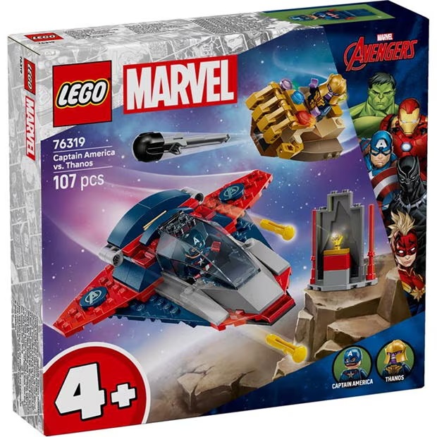 LEGO LEGOÂ® Marvel 76319 Captain America vs. Thanos with 2 Minifigures