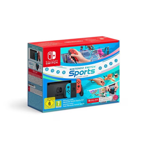 Nintendo Nintendo Switch (Neon Red/Neon Blue) Switch Sports + 12 Months NSO