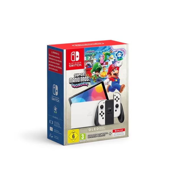 Nintendo Nintendo Switch (OLED model) and Mario Wonder and 12 Months NSO