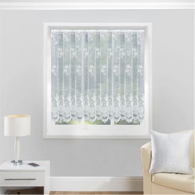 Tyrone Textiles Chicago Floral Lace Net Cut Panel