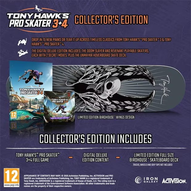 Activision Tony Hawks Pro Skater 3+4 Collectors Edition
