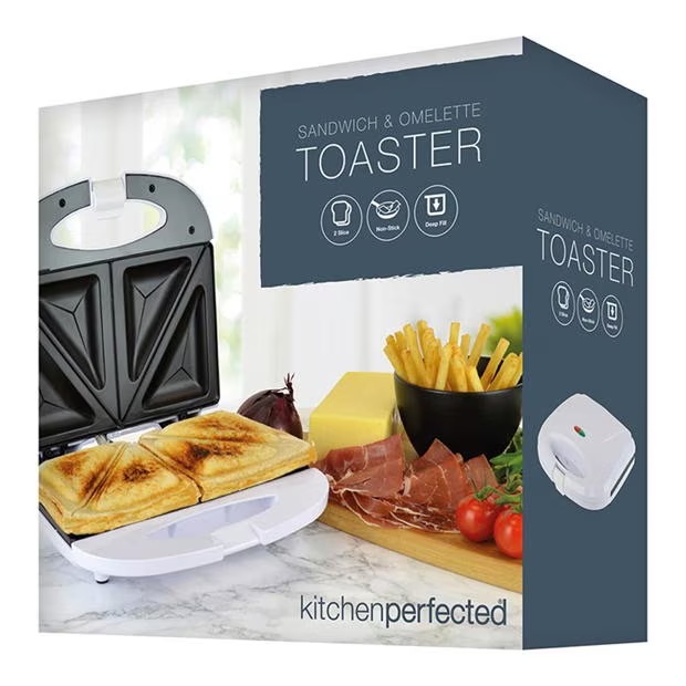 Lloytron KitchenPerfected 2 Slice Sandwich & Omelette Maker