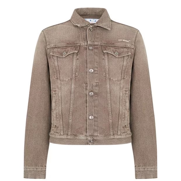 OFF WHITE Diag Tab Slim Denim Jacket