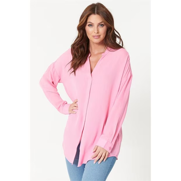 Be You Long Sleeve V Neck Blouse