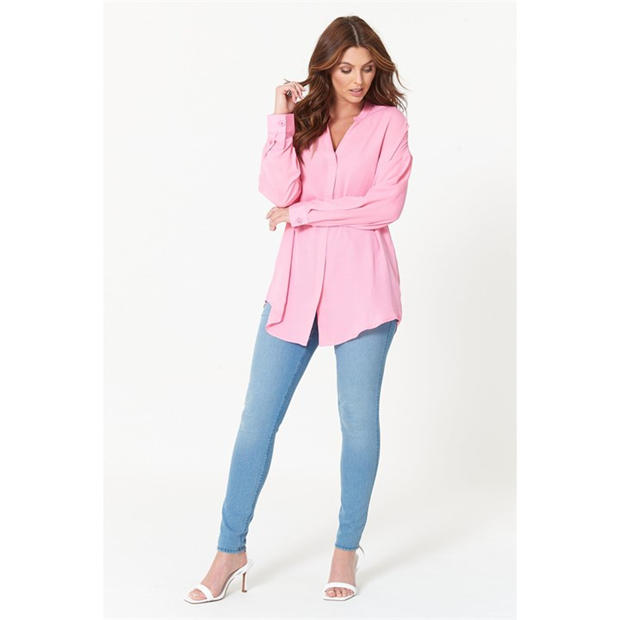 Be You Long Sleeve V Neck Blouse