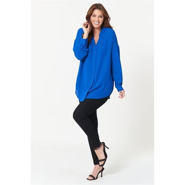 Be You Long Sleeve V Neck Blouse Womens