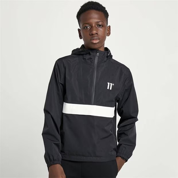 11 Degrees Junior Colour Block Hurricane - Black / White