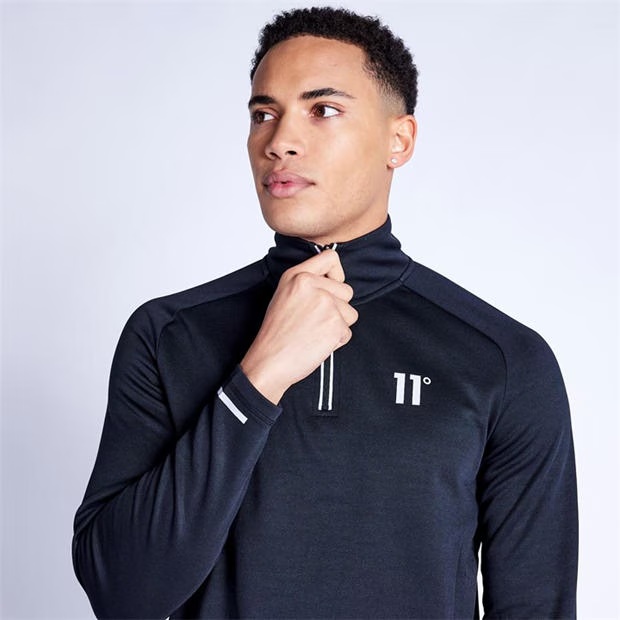 11 Degrees Oxygen Quarter Zip Top - Black